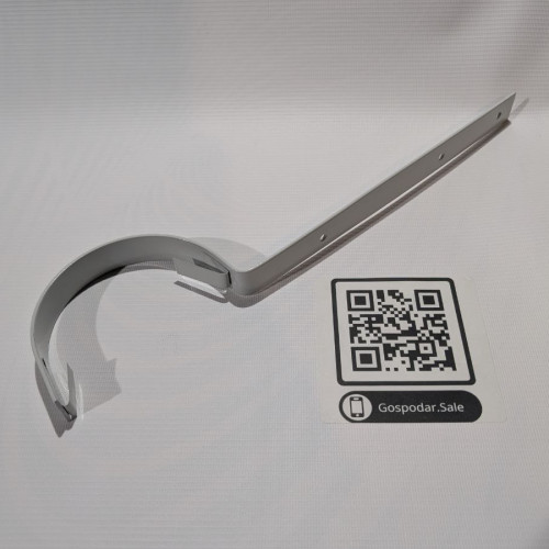 Довге кріплення для жолоба Ø110 мм – 38 см, фарбоване